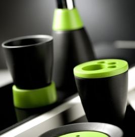 zielony zestaw lazienkowy