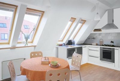 kuchnia na poddaszu velux