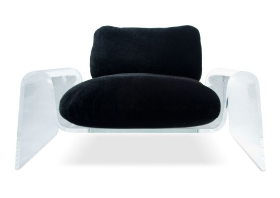 Czarny fotel do salonu Fashion for home