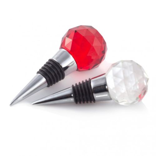 zatyczka do wina crystal czerwona