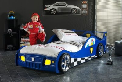 Lozko samachod dla dziecka Monza Blue