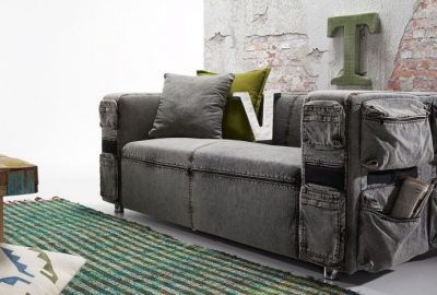 jeansowa sofa