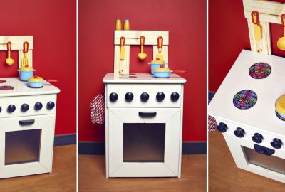 drewniana kuchenka dla dzieci DIY 2