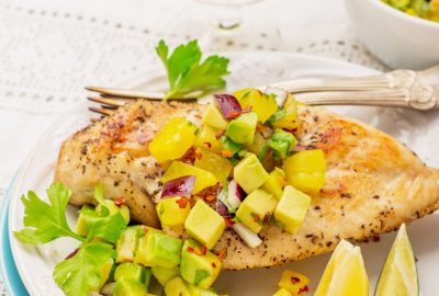 Grillowany kurczak z egzotycznymi owocami fot.Fotolia 1