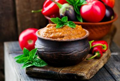 pasta pieczarkowa z papryka