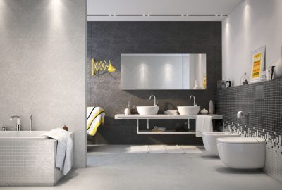 czarno biale lazienki 1