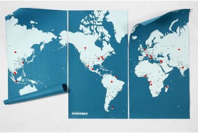 bonami.pl mapa Pin World XL niebieska cena