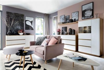 salon w stylu minimalistycznym 1